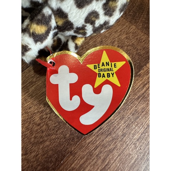 Ty Beanie Babies Freckles the Spotted Leopard Plush Toy - 4066 RARE WITH ERRORS - Picture 15 of 15